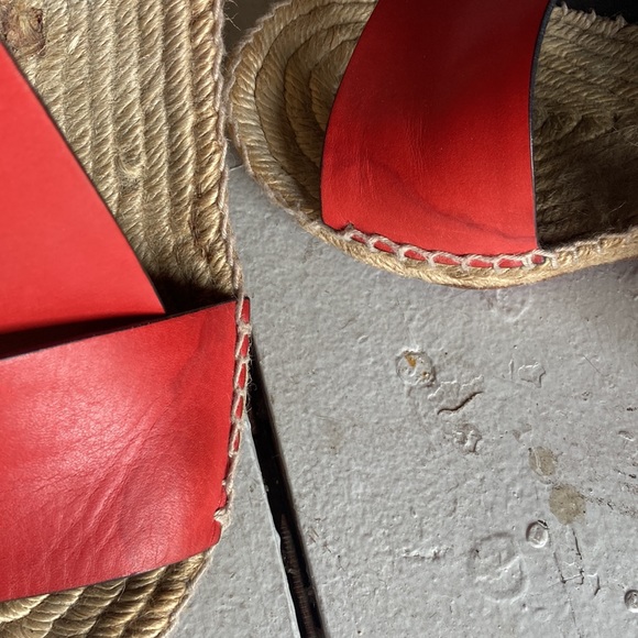 CÉLINE red espadrille wedges - Picture 5 of 9